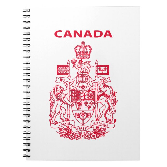 Canada national emblem notebook (Front)
