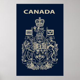 Canada national emblem poster