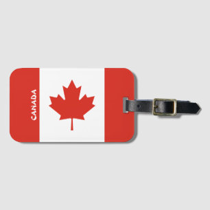 Canada National Flag Patriotic Luggage Tag