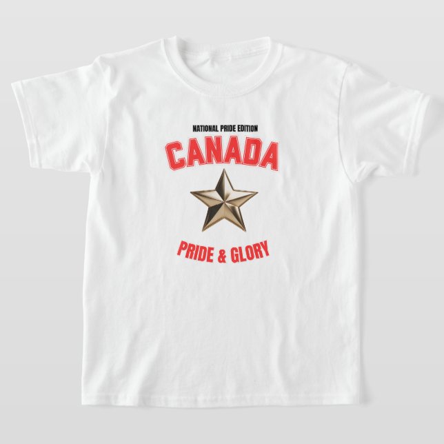 Canada National Pride Edition Kids' Basic T-Shirt (Laydown)