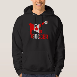 Canada National Soccer Soccer Canada Flag Footbal Hoodie