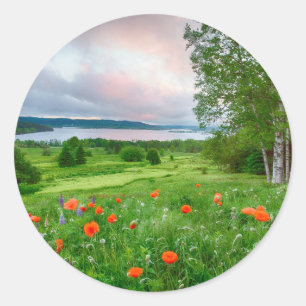 Canada, New Brunswick, , 3 Classic Round Sticker