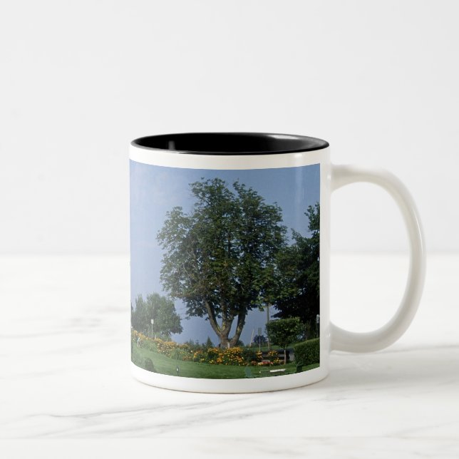Canada, New Brunswick, St Andrews. The Fairmont Two-Tone Coffee Mug (Right)
