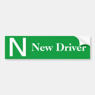 Canada new driver  green bumper sticker