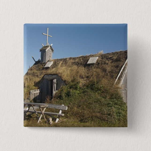 Canada, Newfoundland and Labrador, L'Anse Aux 15 Cm Square Badge (Front)