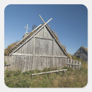 Canada, Newfoundland and Labrador, L'Anse Aux 3 Square Sticker