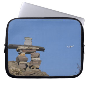 Canada, Newfoundland, St. John's. Inukshuk (to Laptop Sleeve