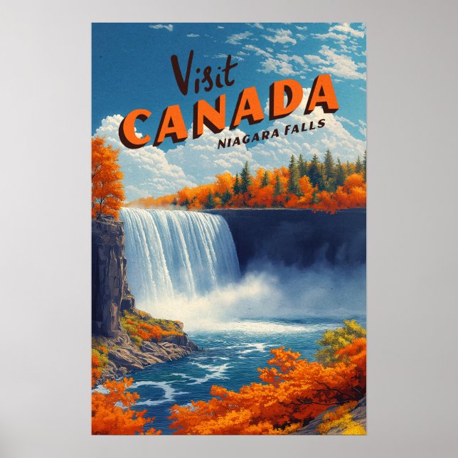 Canada Niagara Falls Travel Poster (Front)