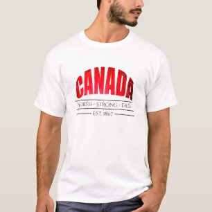 Canada North Strong Free est.1867 - T-Shirt