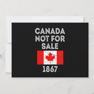 Canada Not For Sale – Proud and Patriotic Invitation