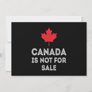 Canada Not For Sale – Proud and Patriotic Invitation