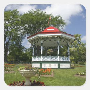 Canada, Nova Scotia, Halifax, Public Gardens. 2 Square Sticker