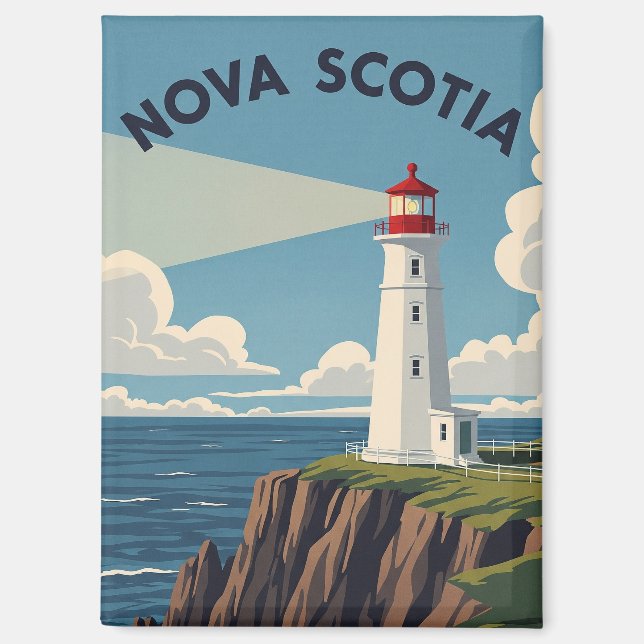 Canada Nova Scotia Lighthouse Magnet (Front)