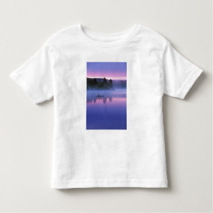 Canada, Ontario, Algonguin Park, Canoeist on Toddler T-Shirt