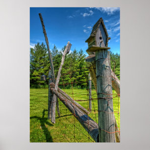 Canada, Ontario, Erin, bird house Poster