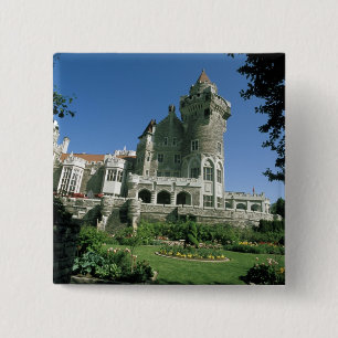Canada, Ontario, Toronto. Historic Casa Loma 15 Cm Square Badge