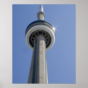 Canada, Ontario, Toronto. Top of CN Tower with Poster