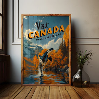 Canada Orca Poster – Vancouver Island Art