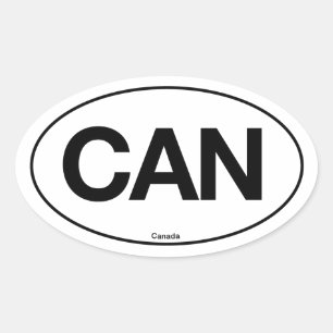 Canada Oval Sticker
