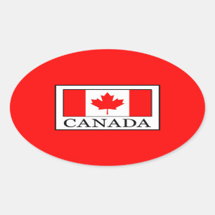 Canada Oval Sticker