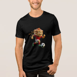 Canada Pancake Soccer Mascot T-Shirt - Group B Tri-Blend Shirt