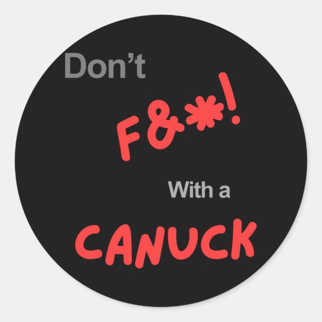 Canada Patriotism Sticker  (Front)