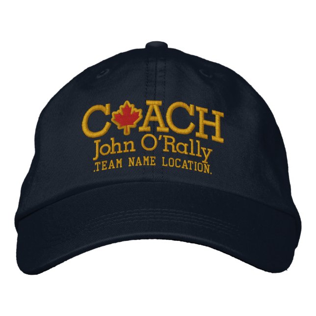 Canada Personalise Coach Hat Name Team (Front)