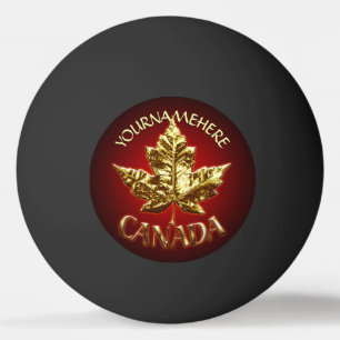 Canada Ping Pong Ball Personalised Canada Balls