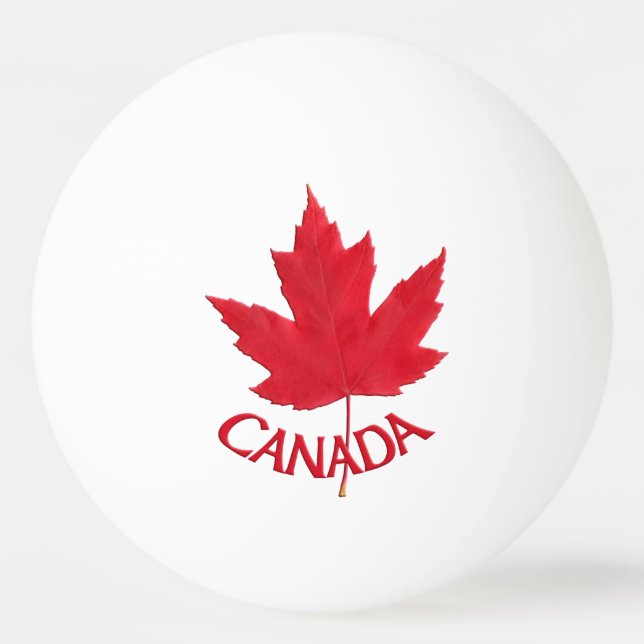 Canada Ping Pong Ball Personalised Canada Balls (Front)