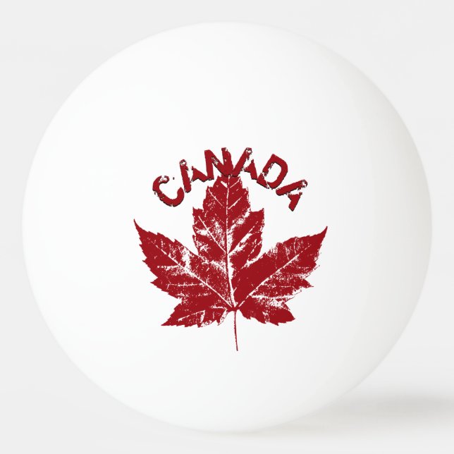 Canada Ping Pong Ball Personalised Canada Balls (Front)
