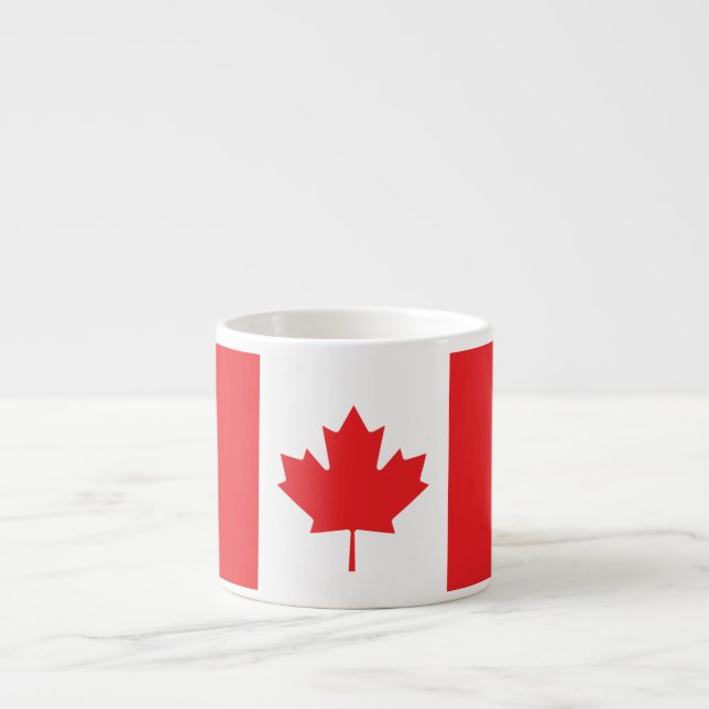 Canada Plain Flag Espresso Cup (Front)