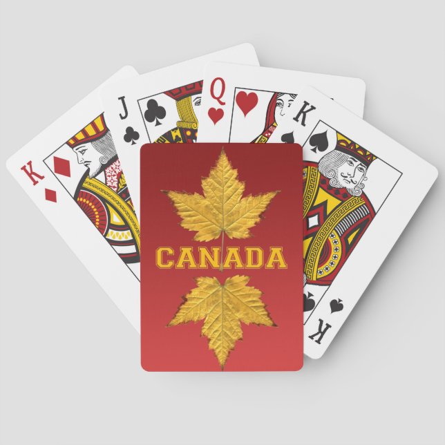 Canada Playing Cards Canada Custom Souvenir Cards (Back)