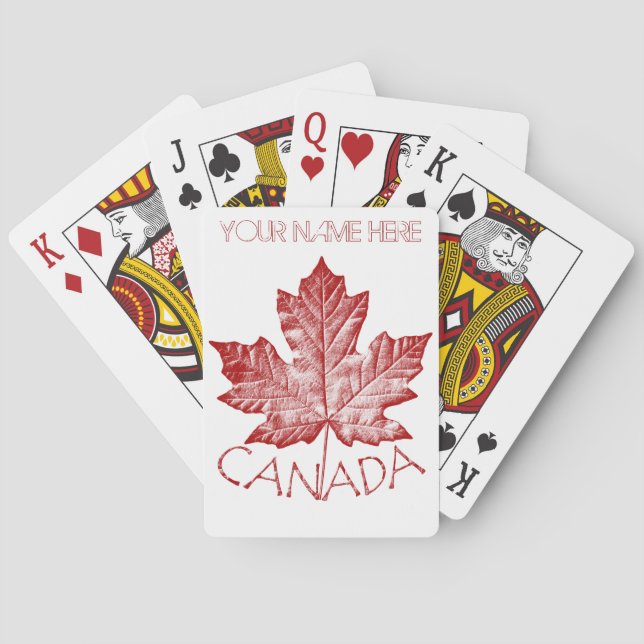 Canada Playing Cards Canada Custom Souvenir Cards (Back)