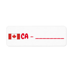 Canada post crossing return address label