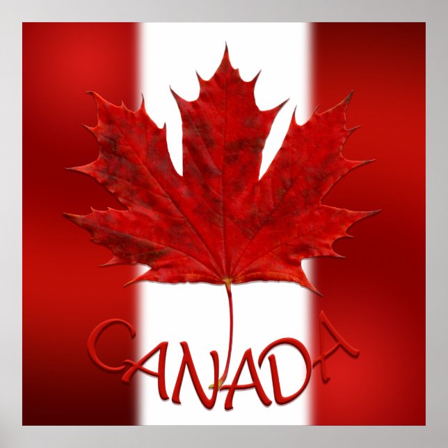 Canada Poster Canada Flag Souvenir Prints & Gifts (Front)
