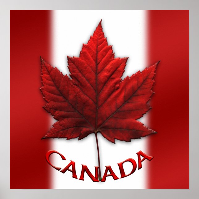 Canada Poster Canada Flag Souvenir Prints & Gifts (Front)