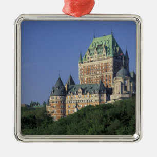 Canada, Quebec City.  Chateau Frontenac. Metal Tree Decoration