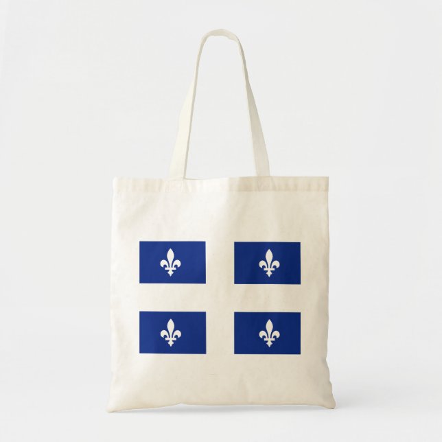 Canada Quebec Flag Tote Bag (Front)