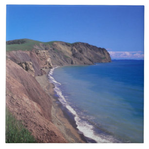 Canada, Quebec, Magdalen Islands, Cap Alright 2 Ceramic Tile