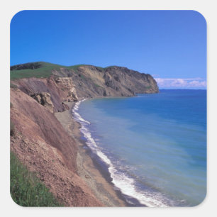 Canada, Quebec, Magdalen Islands, Cap Alright 2 Square Sticker