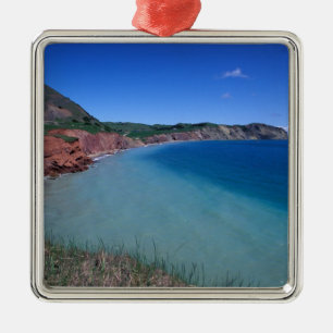 Canada, Quebec, Magdalen Islands, Cap Alright Metal Ornament