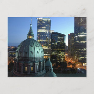 Canada, Quebec, Montreal. Downtown Montreal, Postcard