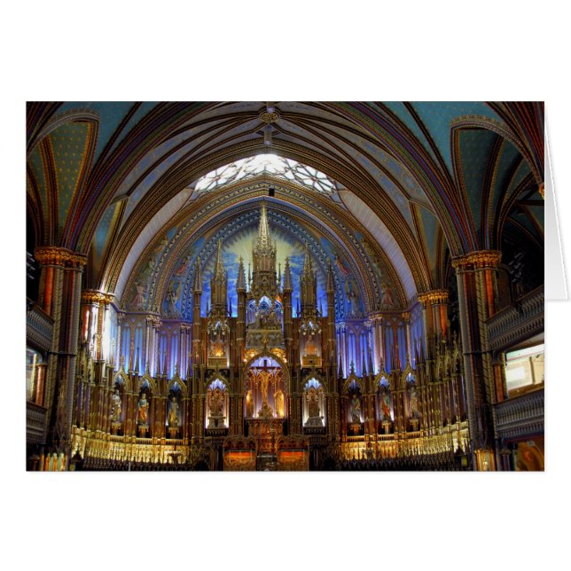Canada,  Quebec,  Montreal. Interior of Notre 2 (Front Horizontal)