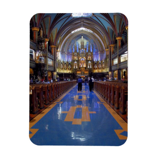 Canada,  Quebec,  Montreal. Interior of Notre 3 Magnet (Vertical)