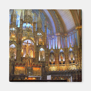 Canada,  Quebec,  Montreal. Interior of Notre Magnet