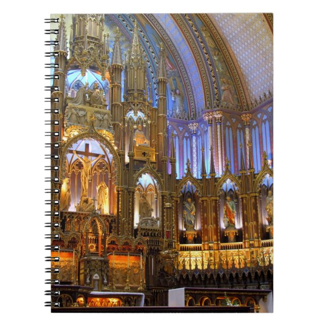 Canada,  Quebec,  Montreal. Interior of Notre Notebook (Front)