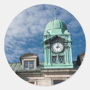 Canada, Quebec, Quebec City. Port Authority Classic Round Sticker