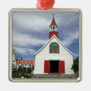Canada,  Quebec,  Tadoussac. Petite Chapelle, Metal Ornament
