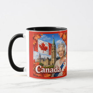 Canada. Queen Elizabeth ||. Historical.  Mug