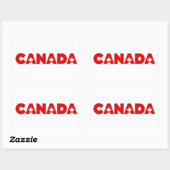 Canada Rectangular Sticker (Sheet)